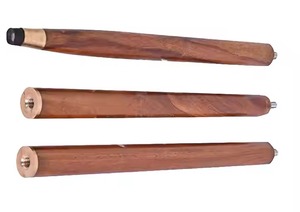 Bâton de randonnée léger de style antique HMA Handicrafts avec poignée en laiton sculpté pliable et réglable et bois - Product Image 4