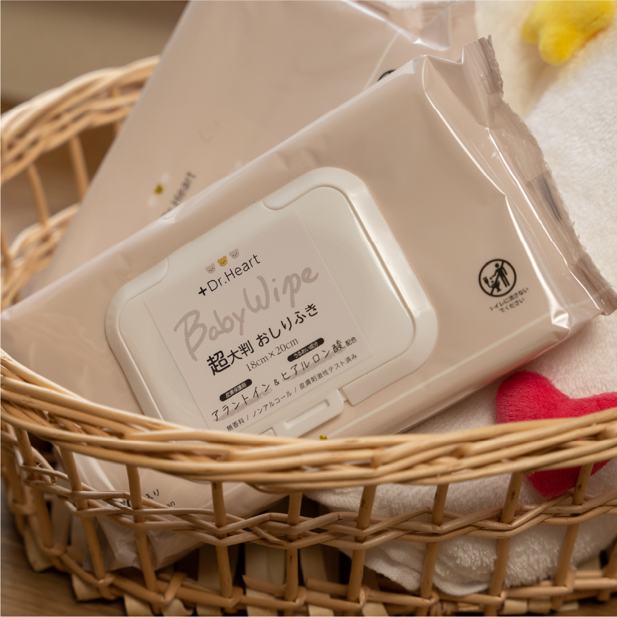 Extra-Large Dr.Heart Baby Wet Wipes Made In Japan