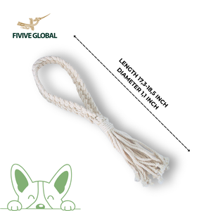 Juguete clásico de algodón con lazo para perros, mejora el juego de apego y el ejercicio físico, cuerda trenzada duradera de Vietnam - Product Image 3