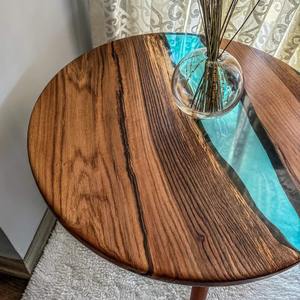 Export Quality Epoxy <b>Resin</b> Inlay <b>Coffee</b> <b>Table</b> With Unique Pattern For Contemporary Home Furniture Worldwide Supply Available - Product Image 3