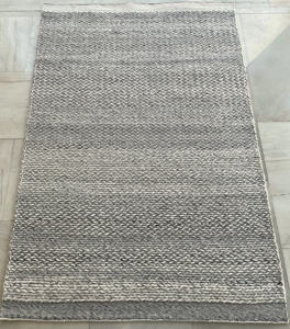 Tapis antidérapant tissé à la main en polyester 100% de créateur, élégant, couleur naturelle, texture épaisse, tressée, tissage plat intérieur moderne - Product Image 6