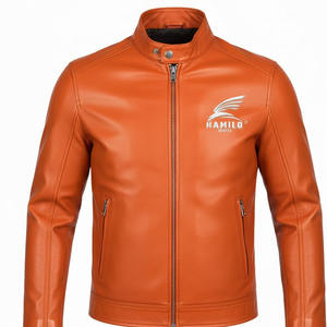 Chaqueta de Cuero Personalizada Más Vendida del 2026, Chaqueta de Cuero Genuino de Piel de Vaca Natural para Hombre, Manga Larga, Chaleco de Motociclista a la Moda. - Product Image 4