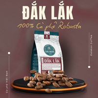 Kopi Robusta Vietnam 250g/Kantong, 100% Robusta, Sangrai Tinggi, Rasa Pekat, DALAKON, Kualitas Tinggi, OEM ODM, Berkafein, Premium