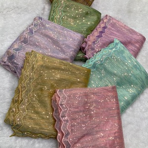 NOUVELLE TENDANCE CORDING SÉQUENCE SAREE UNIQUE TENUE SÉQUENCE DE TRAVAIL BRODÉ SAREE SUR ORGANZA AVEC BLOUSE DE TRAVAIL LOURD M CRÉATION - Product Image 1