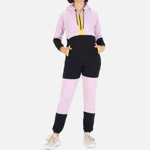 Nouveaux ensembles de survêtements d'hiver respirants pour femmes, 100 % coton biologique, personnalisables, vêtements de sport de haute qualité pour la salle de sport - Product Image 1