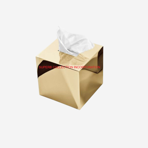 Modern Style <b>Floral</b> Accent Square Metal Tissue <b>Box</b> Napkin Organizer and <b>Storage</b> Hotel Restaurant Supplies for Home Use - Product Image 4