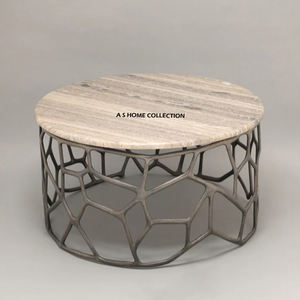 Modern Design Metal Wood <b>Coffee</b> <b>Table</b> Awesome for Home Hotel Restaurant or Wedding Decor in Brown Color - Product Image 2