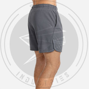 Men's Summer Eco-Friendly Quick Dry Solid Pattern Gym Shorts Beach Wear Sport Shorts - Product Image 2