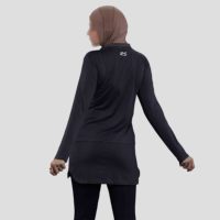 OEM 2026 Nieuwste Design Islamitische Moslima Vrouwen Zwangerschaps Lange Mouwen Thobe Badkleding Hijab Cover Sets Plus Size Ademend