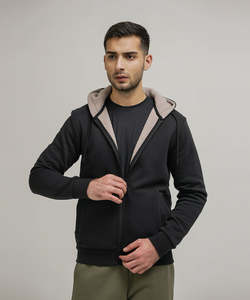 Sweat à capuche léger et polyvalent avec doublure polaire douillette Tissu doux au toucher Pièce de superposition élégante Indispensable au quotidien pour toutes les saisons - Product Image 2
