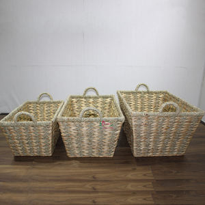 Cestas de mimbre de algas marinas hechas a mano ecológicas Artex Dong Thap con tapas para decoración del hogar y embalaje de regalo - Product Image 4