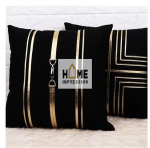 Brown and <b>White</b> Sheading <b>Covers</b> Cushion Linen Black Color Soft Cloth for Home Decorating Pillows Eco Friendly Fabric - Product Image 2