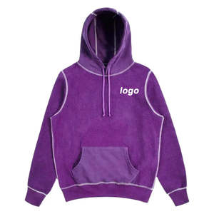 Loose Fit Contrast Stitch Hoodie 100% Cotton acid wash Hoodie for Men Custom Logo Plain Solid Feature Pullover Style - Product Image 3