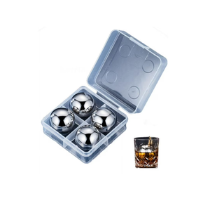 Cubos de hielo de acero inoxidable, Enfriador de vino tinto, accesorios de cocina, piedra de vino helado, proveedor mayorista - Product Image 6