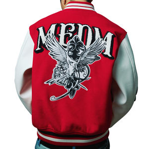 Chaqueta cortavientos de nailon 100% personalizada para hombre, chaqueta Colorblock con adornos elásticos y cremallera frontal para servicio OEM de primavera - Product Image 2