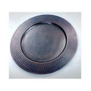 Plaque de chargeur ronde de designer élégant vintage personnalisé moderne fait à la main élégant ardoise unique fantaisie personnalisée pour la fête - Product Image 2