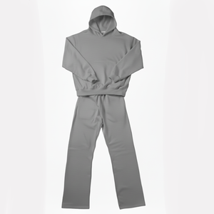 Survêtement décontracté de sports d'hiver pour femmes 100% coton de qualité supérieure ensemble de sweat à capuche en polaire zippé avec logo personnalisé avec 2025 options de personnalisation - Product Image 4