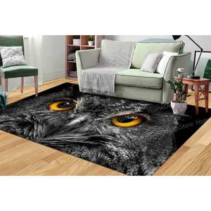 Alfombra Estampada: Alfombra Loft con Ojos de Búho para Decoración del Hogar, Alfombra Gobelino - Product Image 4
