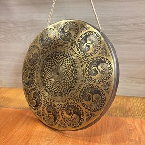 Campana de canto decorativa de Metal tallado de Gong del Himalaya tradicional para meditación de Yoga con fines curativos budistas - Product Image 2