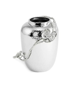 Florero de Metal de diseño contemporáneo con diseño de hojas para Decoración de mesa interior Venta caliente de la India para hoteles y bares - Product Image 4