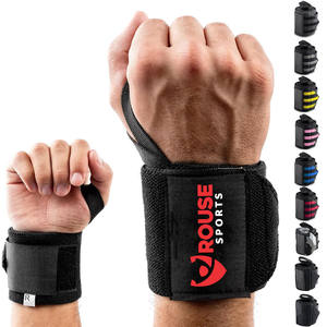 Muñequeras de Levantamiento de Pesas Personalizadas al por Mayor, Correas de Entrenamiento de Gimnasio Premium para Soporte de Agarre - Product Image 1