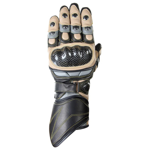 Guantes deportivos de cuero con logotipo personalizado para moto, guantes de dedo completo para moto, guantes transpirables para moto - Product Image 2