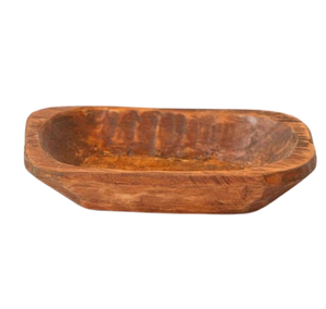 Pequeños cuencos de pan para servir tazón de madera de mango esmaltado - Product Image 1