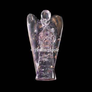 Statues d'anges d'orgone de jaspe rouge fabriquées à la main et anges de guérison en cristal pour la décoration intérieure - Product Image 6