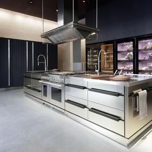 Modern Custom 304 <strong>Stainless</strong> <strong>Steel</strong> <strong>Kitchen</strong> Cabinet Set Waterproof Metal <strong>Kitchen</strong> <strong>Furniture</strong> <strong>for</strong> Homes - Product Image 1