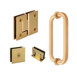 Porta per Bagno Senza Telaio, Cerniere a <span class=keywords><strong>Scatto</strong></span> in Acciaio Inox per Vetro, Accessori Doccia a 135 Gradi, Supporta Personalizzazione OEM e ODM - Product Image 1