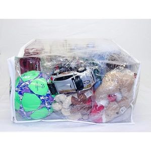 Set of 5 Clear <b>Vinyl</b> Zippered Storage Bags 25x21x11 Inch Plastic Storage Bins & <b>Boxes</b> - Product Image 3