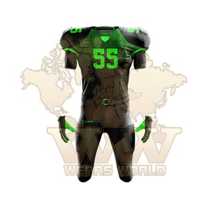 Digital Print Breathable Anti-Bacterial Plus Size American Football Uniform Jersey Pant Twill Hot Sales Wears World - Product Image 6