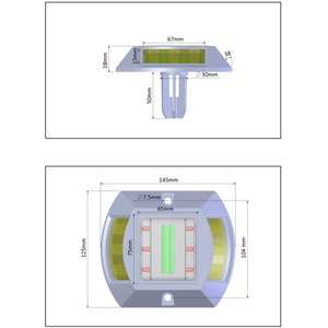 Feux stroboscopiques de sécurité solaires jaunes pour avertissement routier et cône de sécurité réfléchissant - Product Image 4