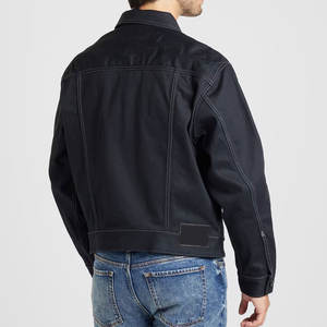 แจ็กเก็ตยีนส์สีน้ำเงินคลาสสิกสำหรับผู้ชายเหมาะอย่างยิ่งสำหรับโอกาสลำลองใดๆกับการออกแบบแบบดั้งเดิม - Product Image 5