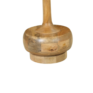 Ensemble de 2 tables d'appoint modernes en bois et marbre, finition naturelle - Meubles pour chambre et salon - Product Image 4