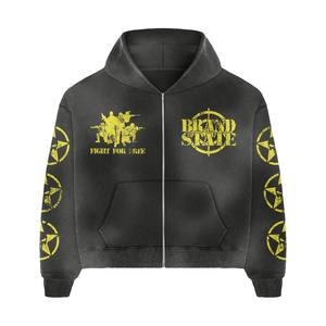 Chándales con diseño de logotipo impreso de marca propia personalizada, ropa de calle, venta al por mayor, precio barato, chándales de entrenamiento para hombres - Product Image 2