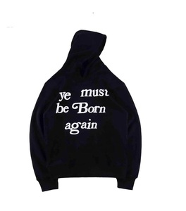 Meilleure vente Hip Hop 100% coton sweat à capuche à impression bouffante Logo personnalisé brodé sérigraphie sweat à capuche - Product Image 4