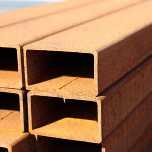 Yüksek kaliteli Corten çelik boru 100x50x2mm kare bölüm 27.6kg S355JOWPH yüksek mekanik direnç ile korozyona dayanıklı - Product Image 2