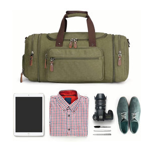 Bolsa de lona de gimnasio personalizada de alta calidad OEM al por mayor, producto de moda superior, bolsa de deporte de lona unisex estilo cremallera - Product Image 6