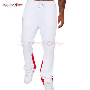 กางเกงวอร์มปลายบานสำหรับผู้ชายทรงโอเวอร์ไซส์และผ้าฝ้ายหนาสำหรับฤดูใบไม้ร่วง - Product Image 1