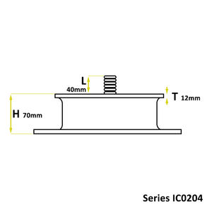 Amortiguador de Goma Ovalado 6020204000, Procesamiento de Moldes Personalizados - Product Image 3