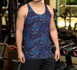 High Quality Polyester Sublimated <b>Tank</b> <b>Top</b> <b>for</b> <b>Men</b> 100% Polyester Undershirt Custom Design - Product Image 5