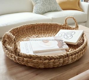 Rectangular Trays with Handle | Rattan Serving Tray, Handwoven Food Tray for Home Hotel Restaurant Villas Feature Eco-friendly - Product Image 4