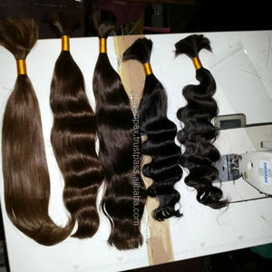 Vente en gros de cheveux vierges brésiliens et péruviens Remy indiens Super Wave à trame unique en vrac kg pas cher - Product Image 6