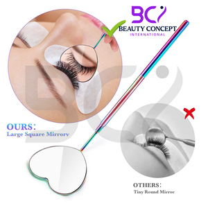 En forma de corazón, recién llegado, tarifa al por mayor, producto duradero único, superventas, espejos de pestañas hechos a medida - Product Image 2