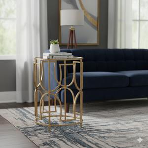 Ensemble de tables basses gigognes rondes au design contemporain, construction en acier inoxydable écologique pour petits espaces et intérieurs modernes - Product Image 2