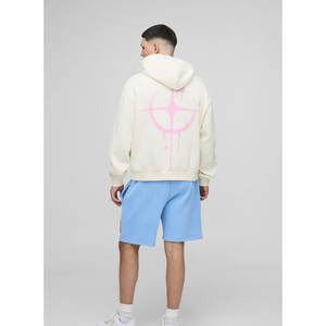 Sudadera extragrande personalizada con capucha para hombre, Jersey de algodón de peso pesado, sudadera en blanco con bordado disponible en Tallas grandes - Product Image 5