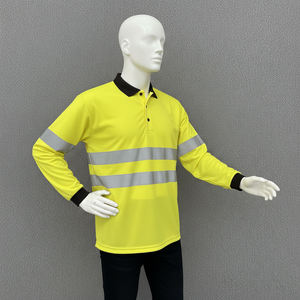 Vêtements de travail de sécurité, t-shirts à manches longues orange, impression personnalisée, vente en gros, chemise réfléchissante d'hiver pour hommes - Product Image 2