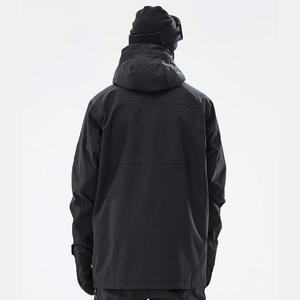 Venta al por mayor cremallera con capucha impresa a prueba de viento impermeable chaqueta de nieve deportes de invierno transpirable Softshell tela personalizada marca Plus - Product Image 3