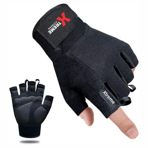 Guantes de Fitness Unisex Antideslizantes de Medio Dedo para Levantamiento de Pesas, Material PU, Guantes de Gimnasio Personalizados para Mujeres y Hombres - Product Image 1
